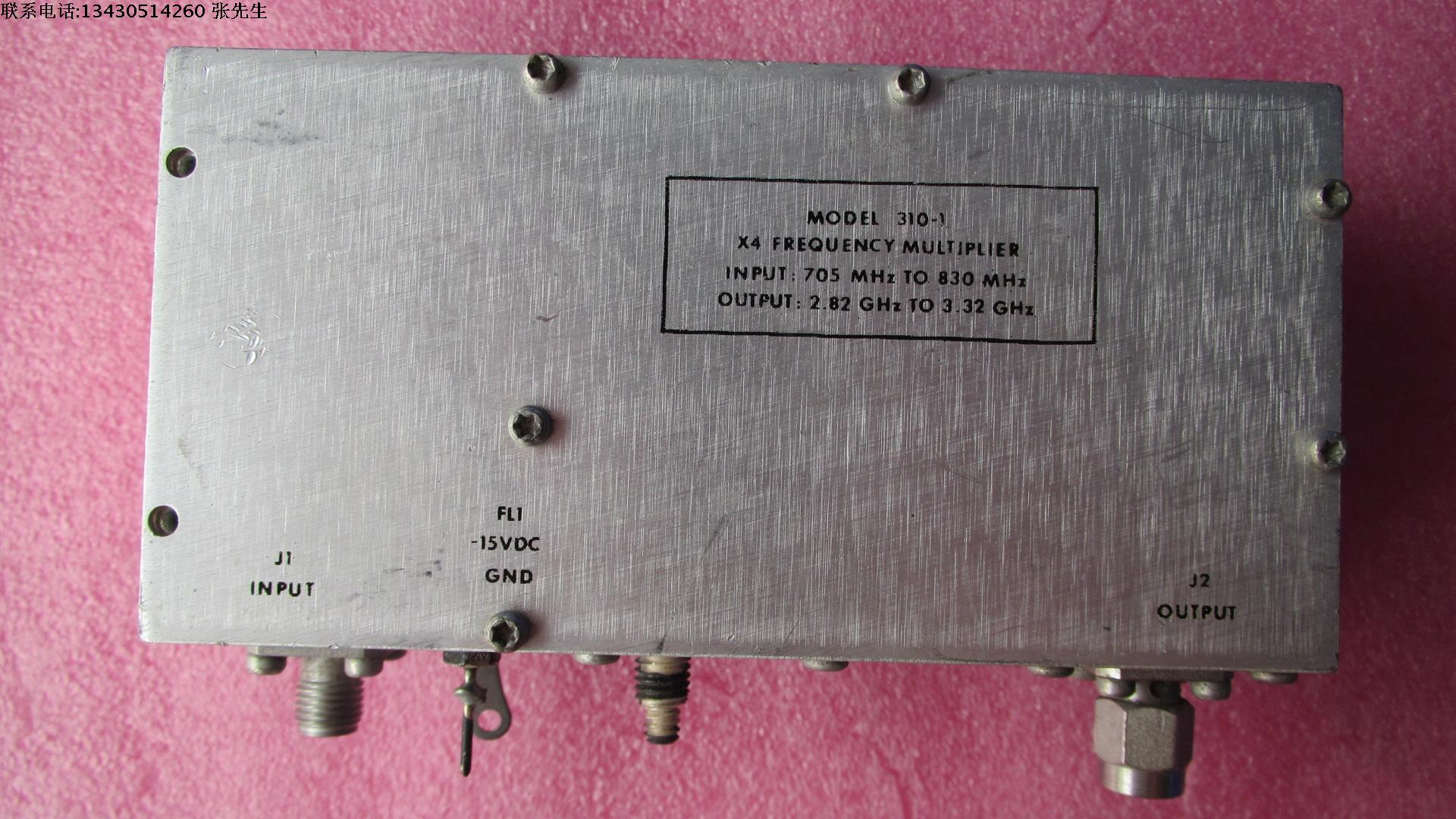 310-1 X4 FREQUENCY MULTIPLIER 2.82-3.32GHz SMA  射频微波 4倍频器 INPUT FREQ:  705MHz-830MHz OUTPUT FREQ:2。82GHz-3.32Hz