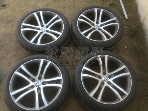 适用大众途欢轮毂拆车19寸大众途观原车进口轮辋钢圈铝圈轱辘胎铃