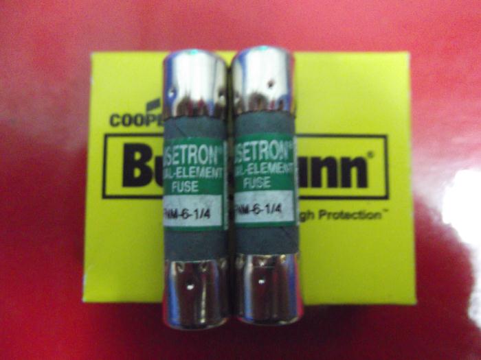 FNM 6 1/4 延时保险丝熔断器 BUSS博士曼10X38陶瓷6.25A 250V正品