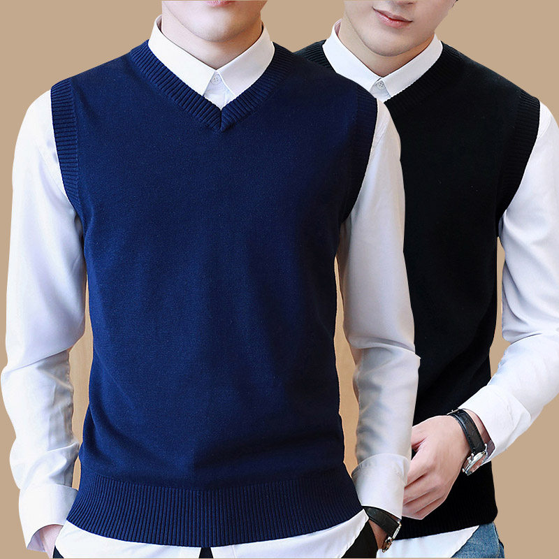 Débardeur homme Woolen gilet 100% coton pour automne - Ref 1586217 Image 1