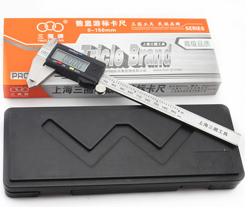 三圈数字卡尺数显卡尺内外径高度尺游标卡尺测量工具0-200mm