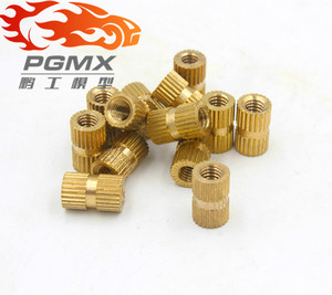 鹏工模型 M4铜螺母 镶嵌螺母 M4铜柱螺母 DIY模型螺丝螺母