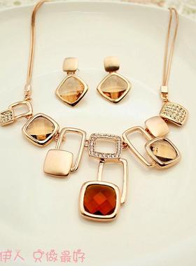 饰品玫瑰金小项链