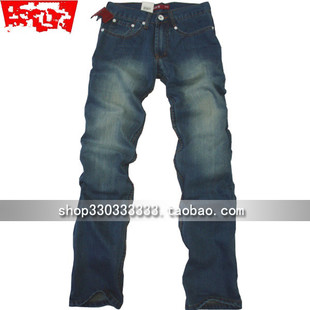 中腰修身 款 磨白基础五袋款 牛仔裤 清仓 厚款 经典 男款 男式 深蓝小码