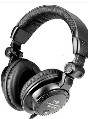 ISK HP-960B头戴式专业dj监听耳机电脑网络K歌舒适黑色耳麦原装
