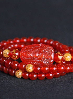 文殊菩萨属兔守护神佛珠手链