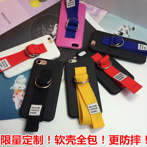 ins便携腕带防摔防滑手机壳