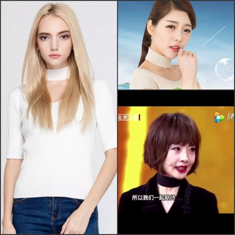 2018秋明星同款围脖针织羊绒保暖脖套假领子百搭时尚男女通用定做