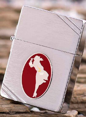 ZIPPO原装正品打火机 1935复刻 切角 风中女郎 全球限量版 纪念版