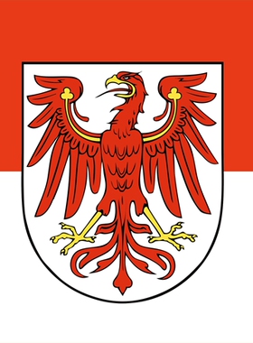 德国勃兰登堡州旗 90 X 150 CM 3 X 5 FT Brandenburg State Flag