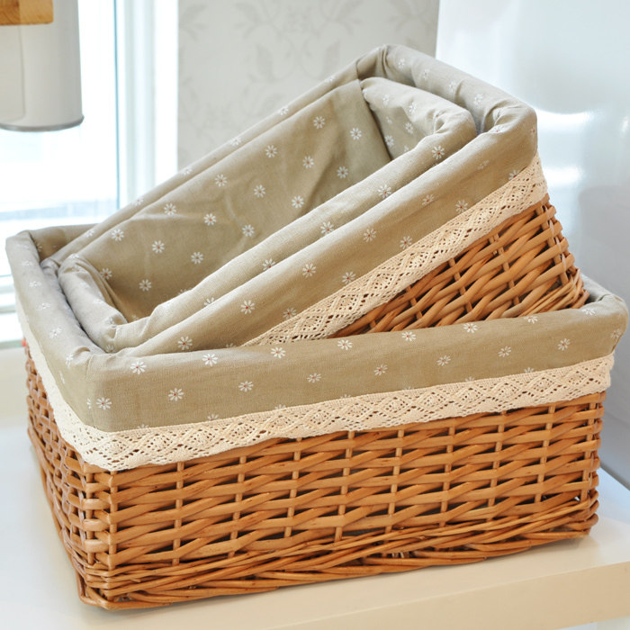 Countryside Rattan Willow storage baskets Laundry basket Finishing Box Medium and small Storage basket Debris sorting boxesin the Storage consolidation , Home Storage appliances , Storage bucket , Laundry Bin  category - from Buy2taobao.com to provide professional Taobao agent buy service