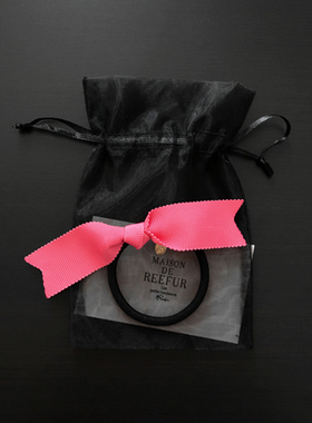 日本发饰maison de reefur rinka梨花经典打结大蝴蝶结发圈皮筋