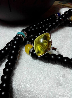 纯银镀黄金活口菱形戒指空托