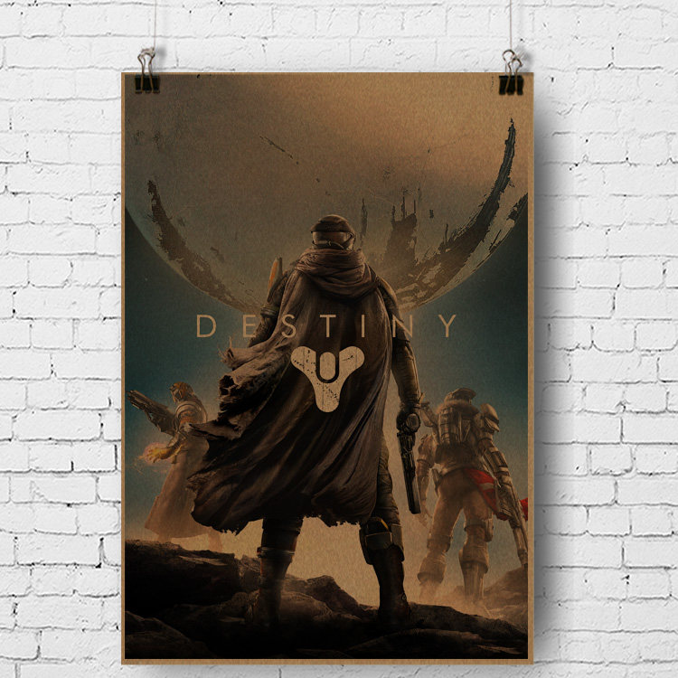 命运 destiny bungie 动视暴雪游戏宣传画 网吧装饰挂图游戏海报