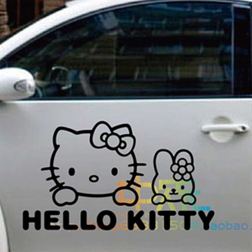 hellokitty 周边 海报 墙贴 车贴 痛贴 壁纸 壁贴宿舍装饰机箱贴