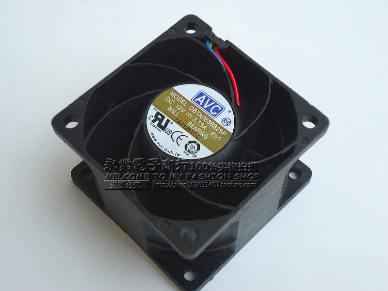AVC奇宏 6038 DBTA0638B2SP K01 DC12V 3.15A 暴力散热风扇