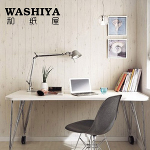 【和纸屋】现代简约干净白色木纹背景 进口日本墙纸壁纸 按米卖