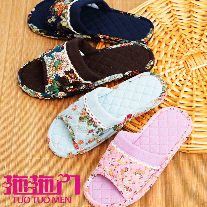 Special Offer summer Home Furnishing high-grade Cloth at the end slipper Boutique silent men and women indoor floor slipper Dichotomanthes bottomin the Home Daily , Shoes Accessories , Home shoes  category - from Buy2taobao.com to provide professional Taobao agent buy service