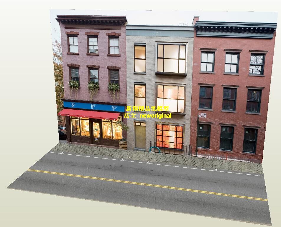 1比18 64家具商店居民楼住宅楼街道商业街车模汽车场景背景纸模型,玩具/童车/益智/积木/模型,其他模型玩具,淘宝优惠券,粉丝福利购,淘宝优惠卷