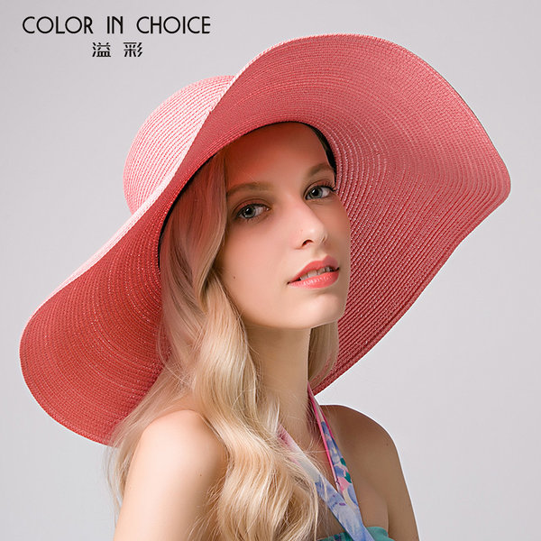 溢彩 夏季女士遮阳防晒帽 优惠券折后￥19包邮（￥59-40）2色可选