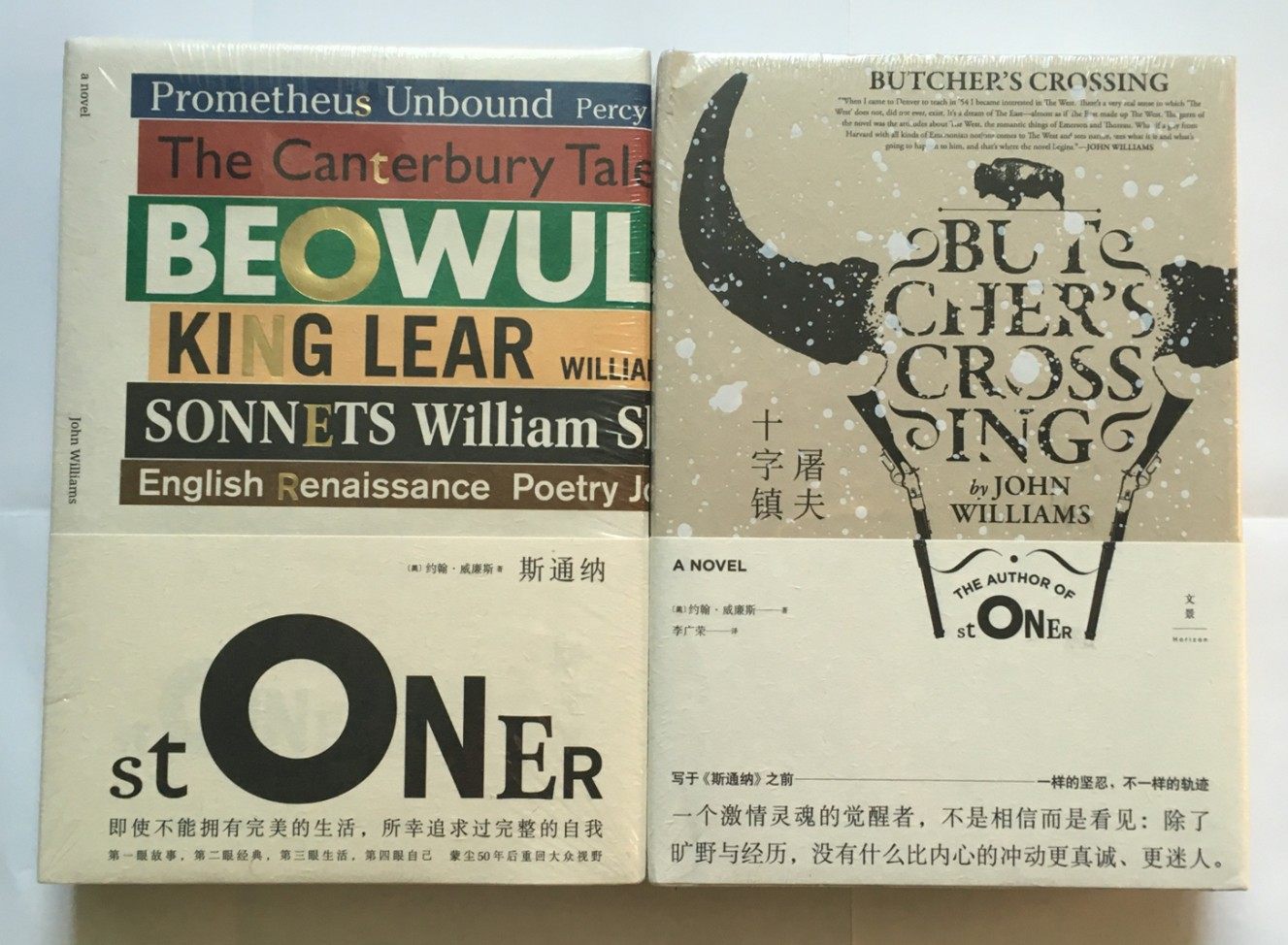 正版区域包邮 斯通纳+屠夫十字镇/(美)约翰.威廉斯著 套装2册 外国小说 世纪文景 书籍
