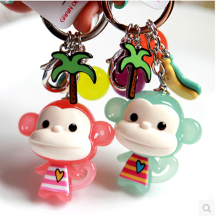 BEAUTE品牌可爱小猴子香蕉钥匙圈包包挂件 AZ13 韩国进口GRAIN