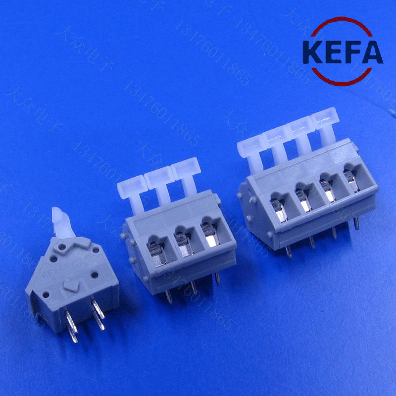 科发KEFA KF243 1P2P3P4P5P免螺丝可拼接快速接线端按压式PCB5.0m
