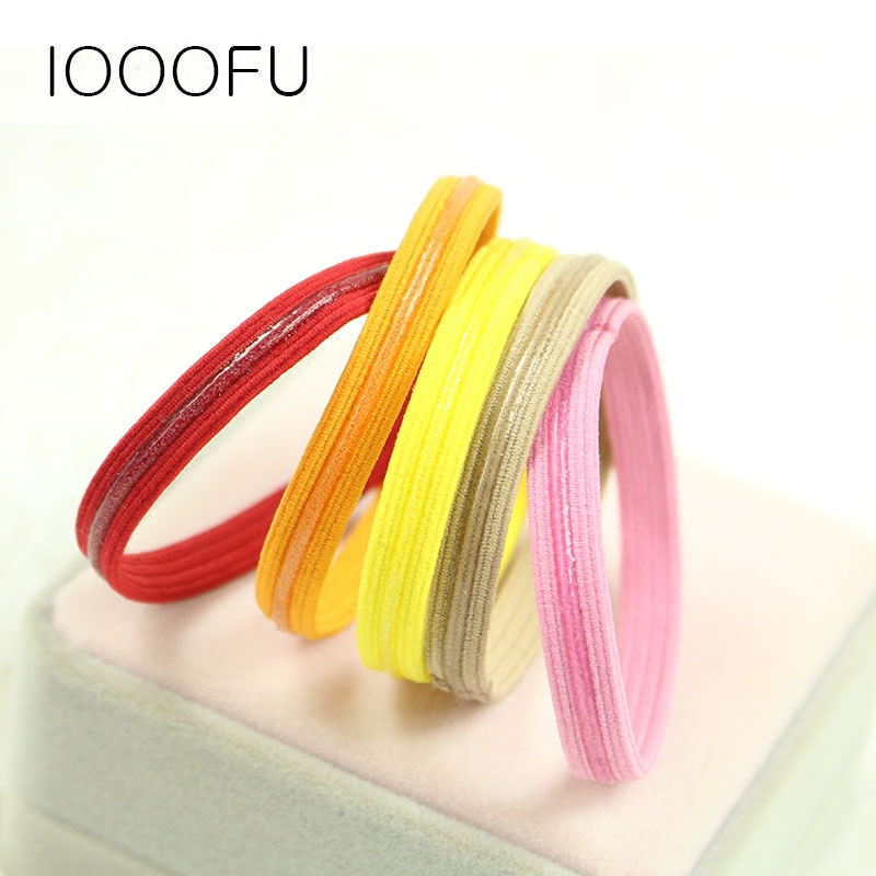 日韩糖果色发圈 亮色彩色皮筋高弹力扎马尾发绳 基本皮筋发饰多色
