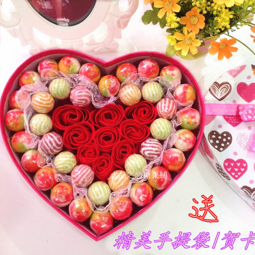阿尔卑斯棒棒糖果礼盒装花束光棍新年情人节女友生日创意零食礼物