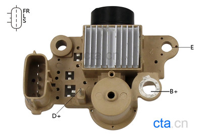 适用于现代/万都/汉拿(90/120A)发电机/CTA汽车电压调节器1563E