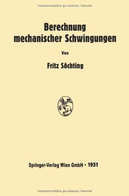 【预订】Berechnung Mechanischer Schwingungen