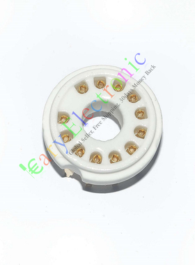全新陶瓷GZC12-Y-G十二脚PCB镀金管座适用9MN8/8AC9 50CA10电子管