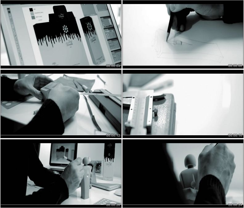 敲打键盘工业设计电脑绘图手绘软件界面小高清实拍视频素材