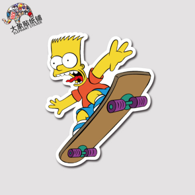 手机笔记本电动车防水不留胶贴纸