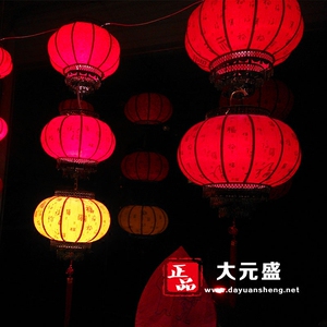 户外防水灯笼定制中式大红仿古宫灯元宵春节新年圆形阳台灯笼挂饰