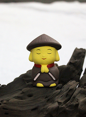 日本原单 陶瓷 一休 公仔 小和尚 卡通 创意礼品 陶瓷