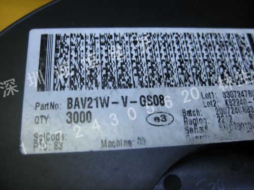 BAV21W-V-GS08  SMD全新现货