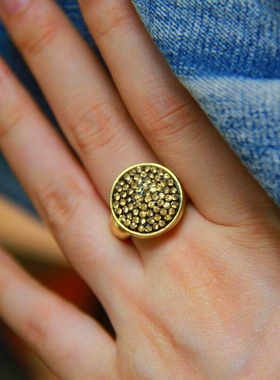 低调奢华精致满钻戒指弹性戒圈