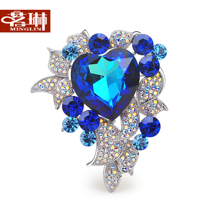 Broche femme en cristal autrichien - Ref 1187775 Image 1