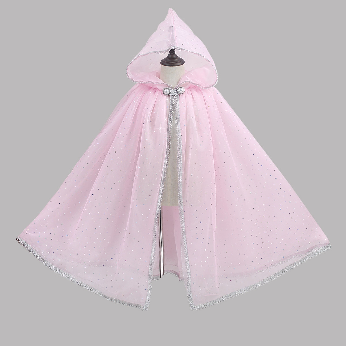 迪斯尼粉紅夏款帽子表演服裝披風