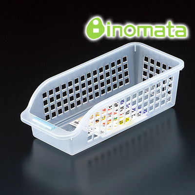 日本进口正品 inomata冰箱冷藏保鲜盒收纳筐塑料收纳盒整理收纳篮