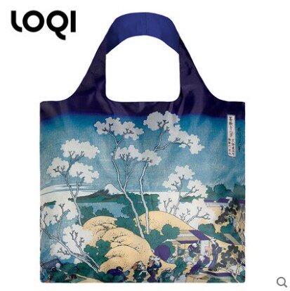 LOQI正品德国时尚防泼水环保万用轻便折叠购物袋春卷包 御殿山