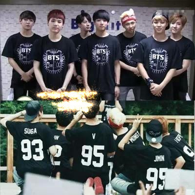 BTS防弹少年团同款T恤 Bangtan Boys田柾国同款 纯棉短袖应援T恤