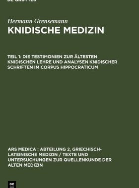 【预售】Die Testimonien Zur Altesten Knidischen Lehre ...