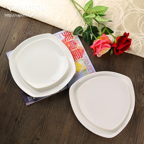 必胜客纯白陶瓷牛排盘约翰同款