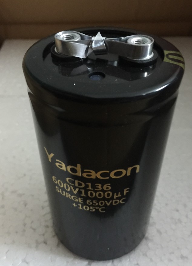 600V 1000uf铝电解电容器 现货 65*115mm 1000MFD600V DC电
