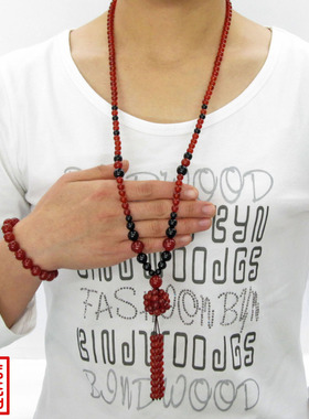 水晶黑红玛瑙毛衣链路路通塔形珠女长款项链时尚民族风