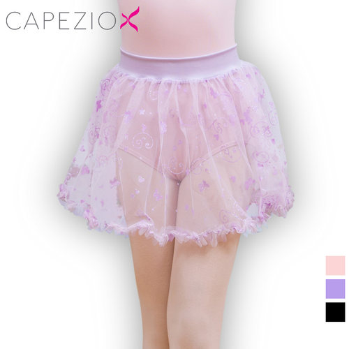 Capezio美国卡培娇儿童舞蹈服装 芭蕾纱裙 小公主透明练功10131C