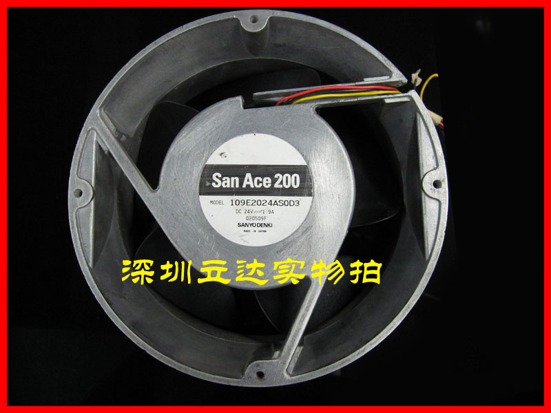 三洋200*200*70mm 20CM机房24V变频散热器风扇风机109E2024AS0D3