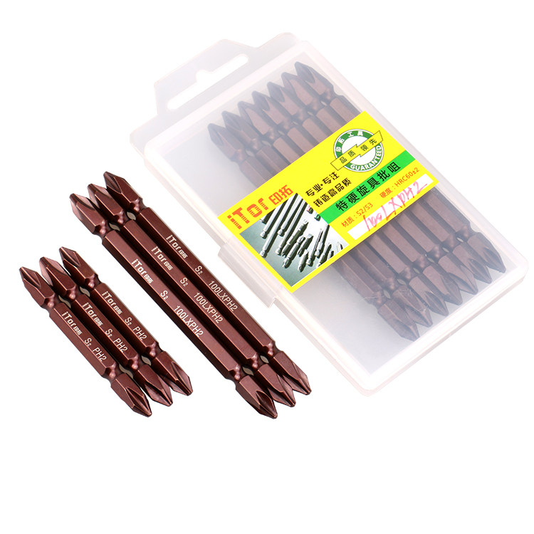 印拓进口S2 风批头 双头十字 风批咀 嘴 螺丝刀头 起子头65 100mm